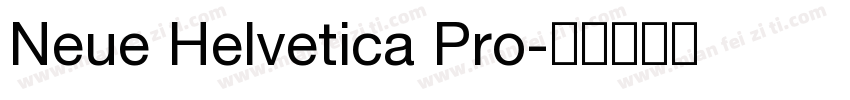 Neue Helvetica Pro字体转换